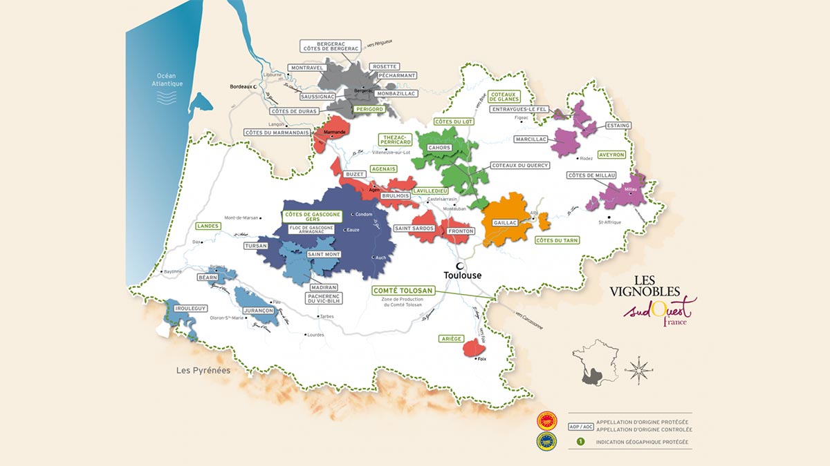 Map of Vineyards