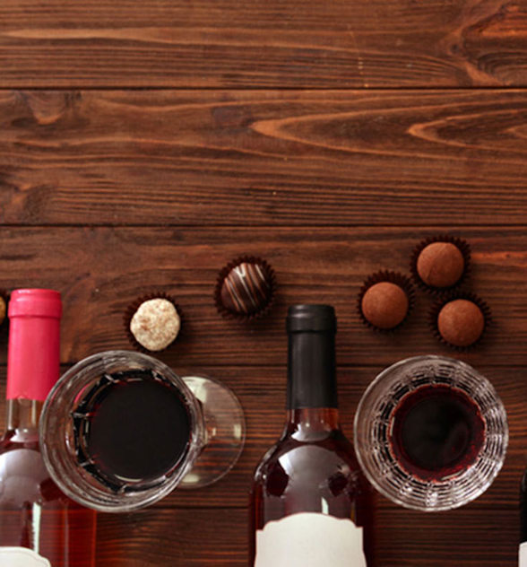 Chocolate and wine