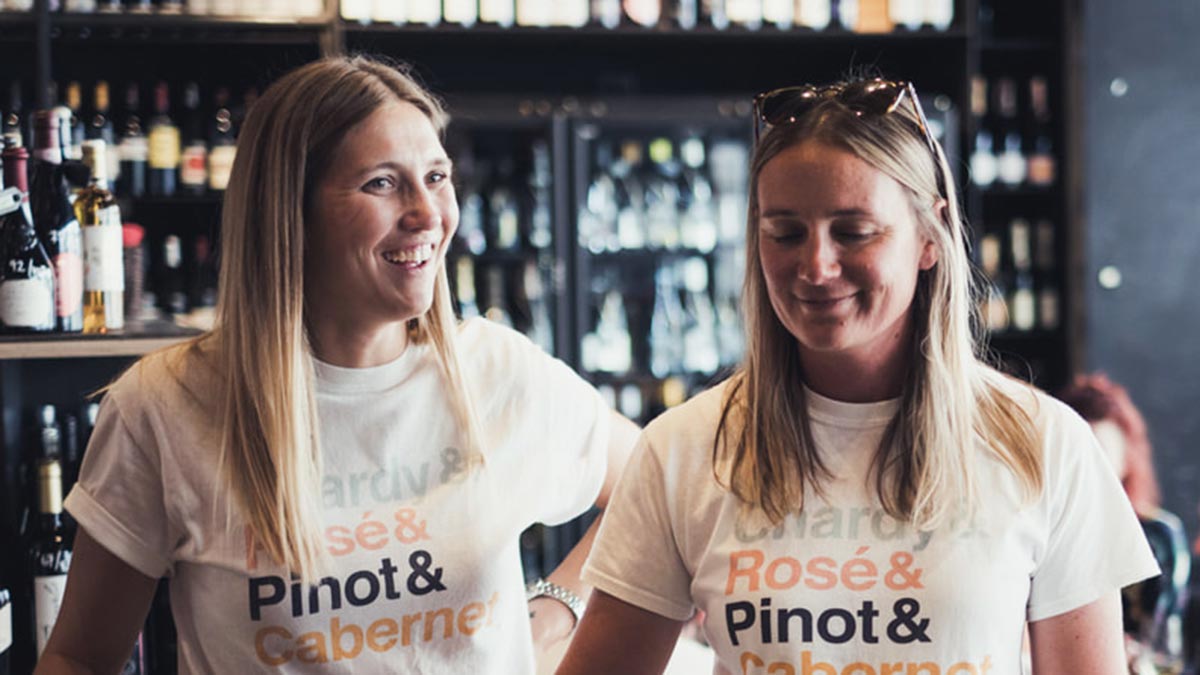 Mij Patterson and Liv Maiorana at South by South West Wines – a bright, refreshing depiction of Margaret River’s wonderful wines