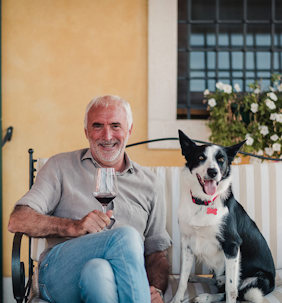 Graziano Prà  (and friend!), one of the newest growers to our north-east Italian range