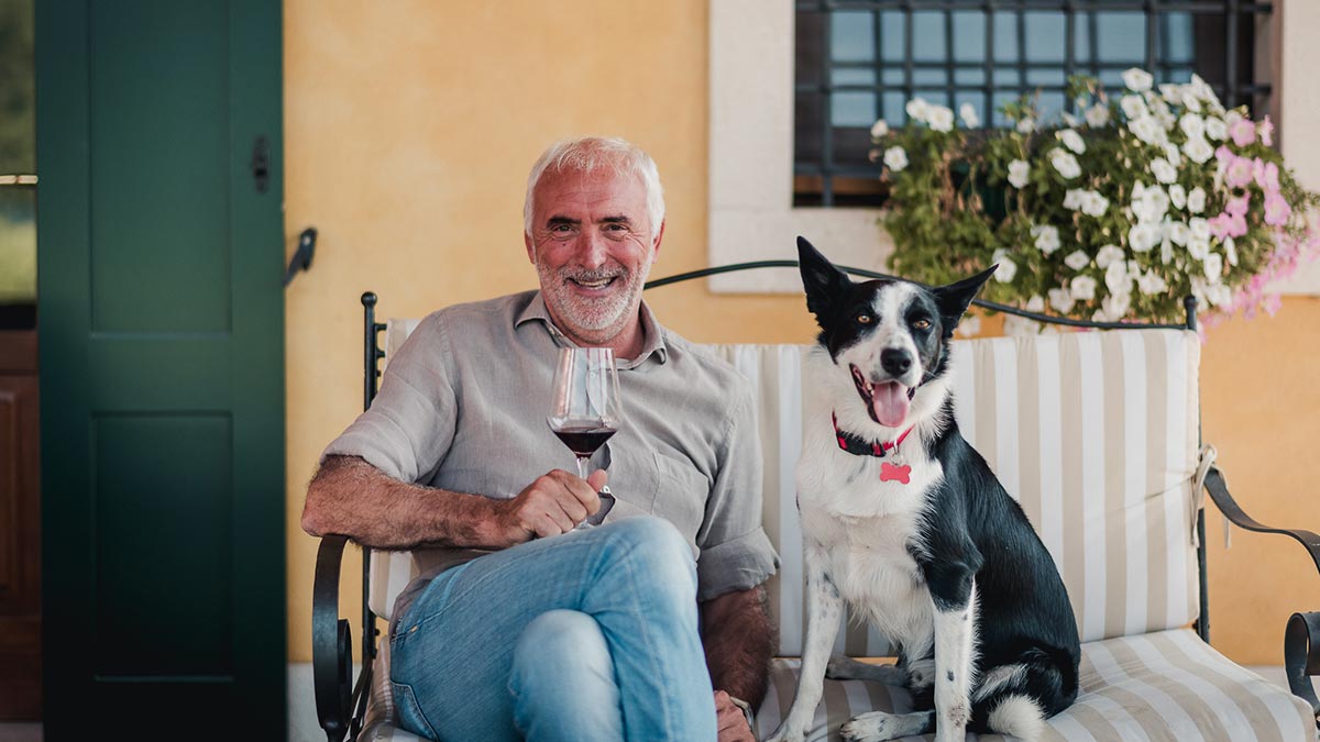 Graziano Prà  (and friend!), one of the newest growers to our north-east Italian range