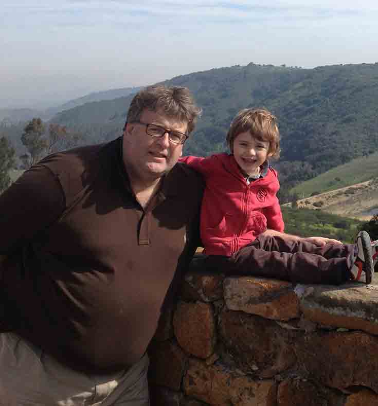 Toby with Cristóbal junior