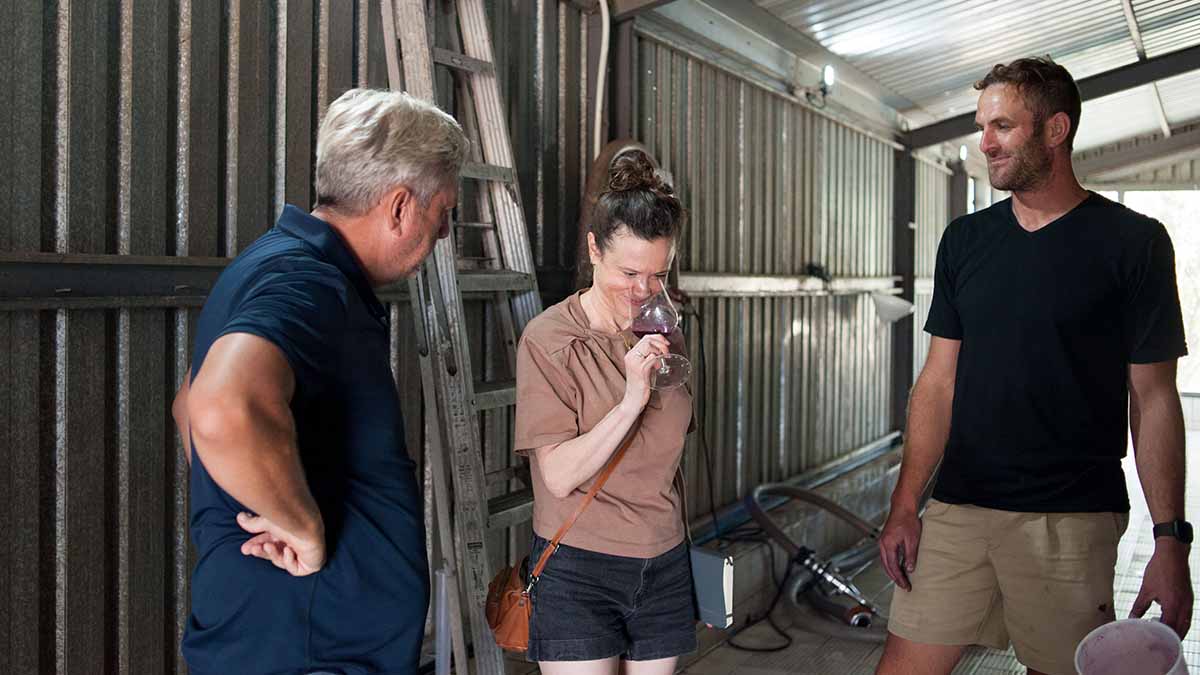 Victoria tasting with Marc Kent and Eben Meiring at Porseleinberg