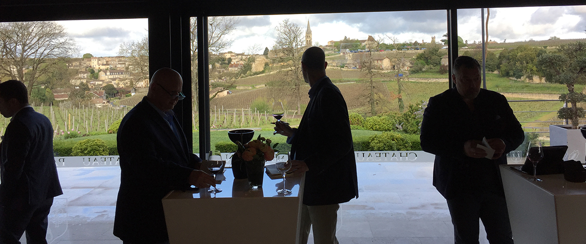 Saint-Emilion from the Pavie Macquin wine tasting room