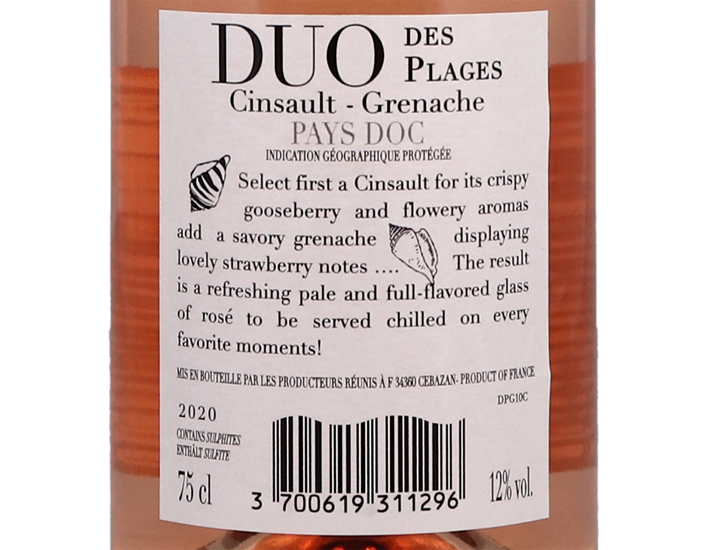 Rosé Duo des Plages, Pays d'Oc 2020