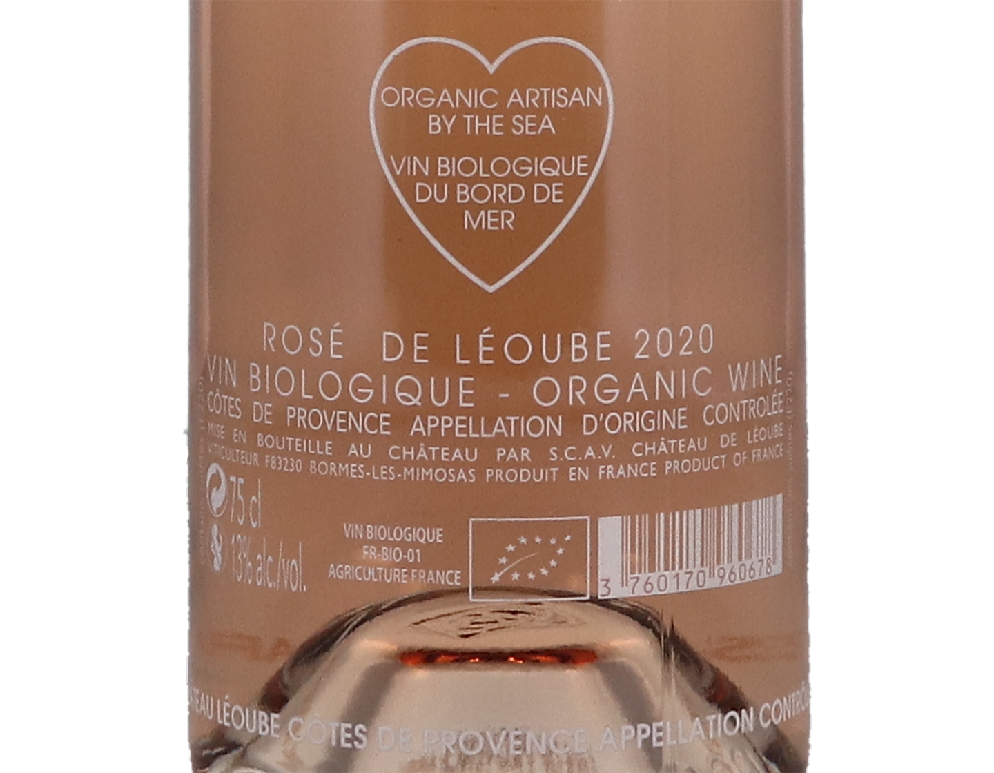 Cotes de Provence Rose Chateau Leoube 2020 ORGANIC