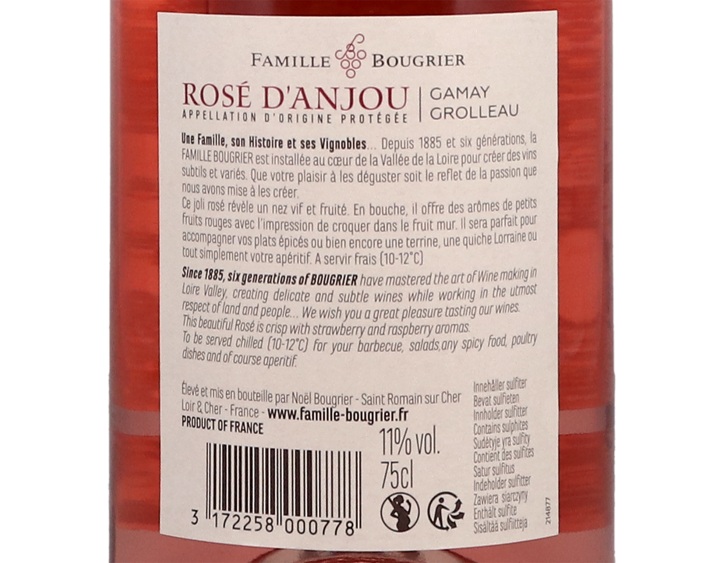 Rose dAnjou Famille Bougrier 2020