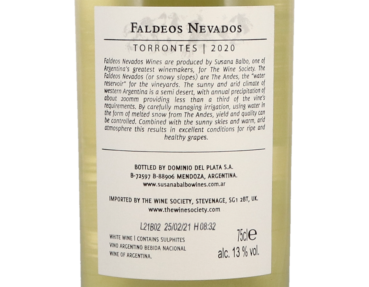 Faldeos Nevados Torrontes 2020