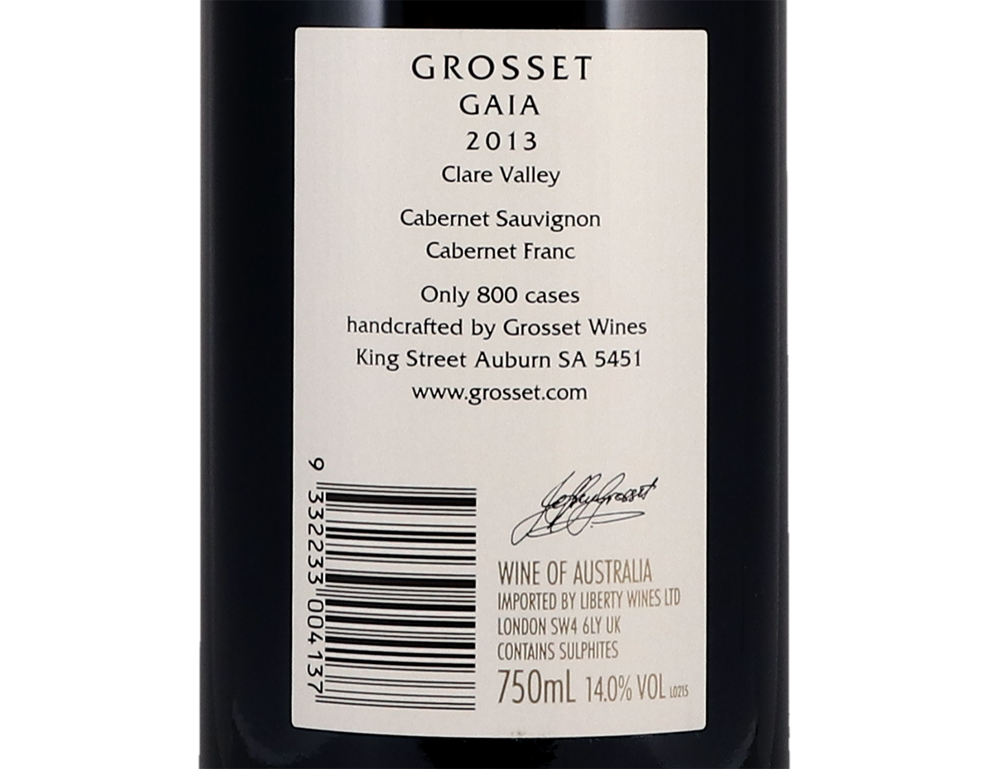 Grosset Gaia Clare Valley 2013