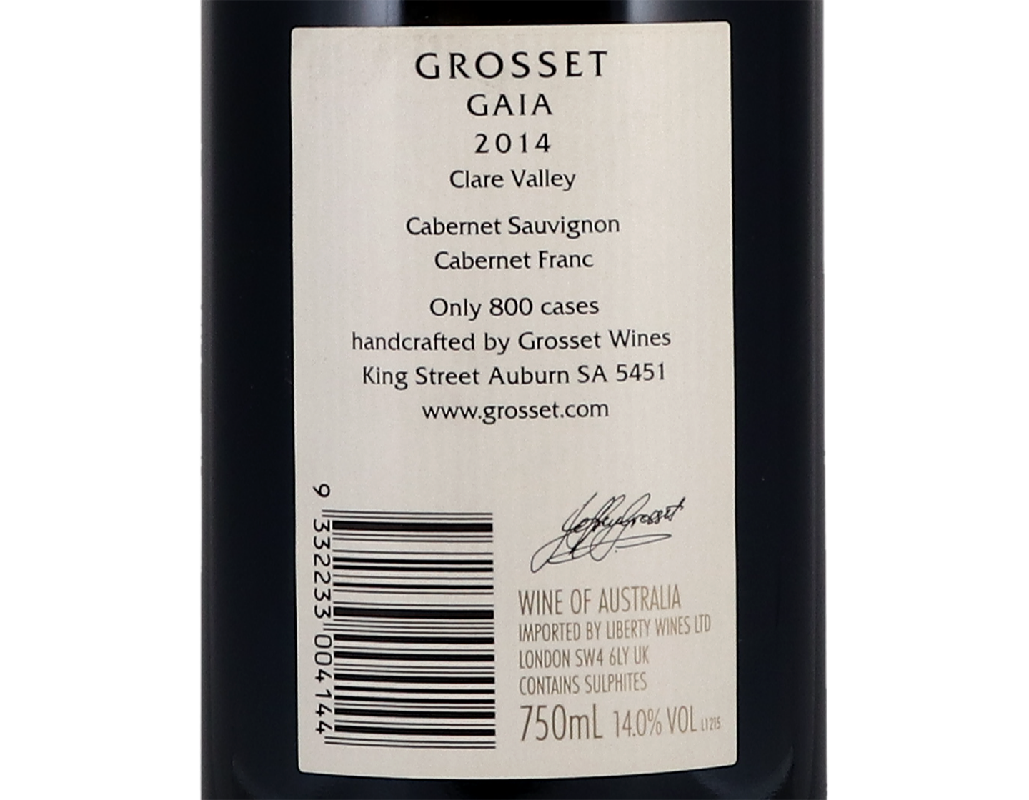 Grosset Gaia Clare Valley 2014