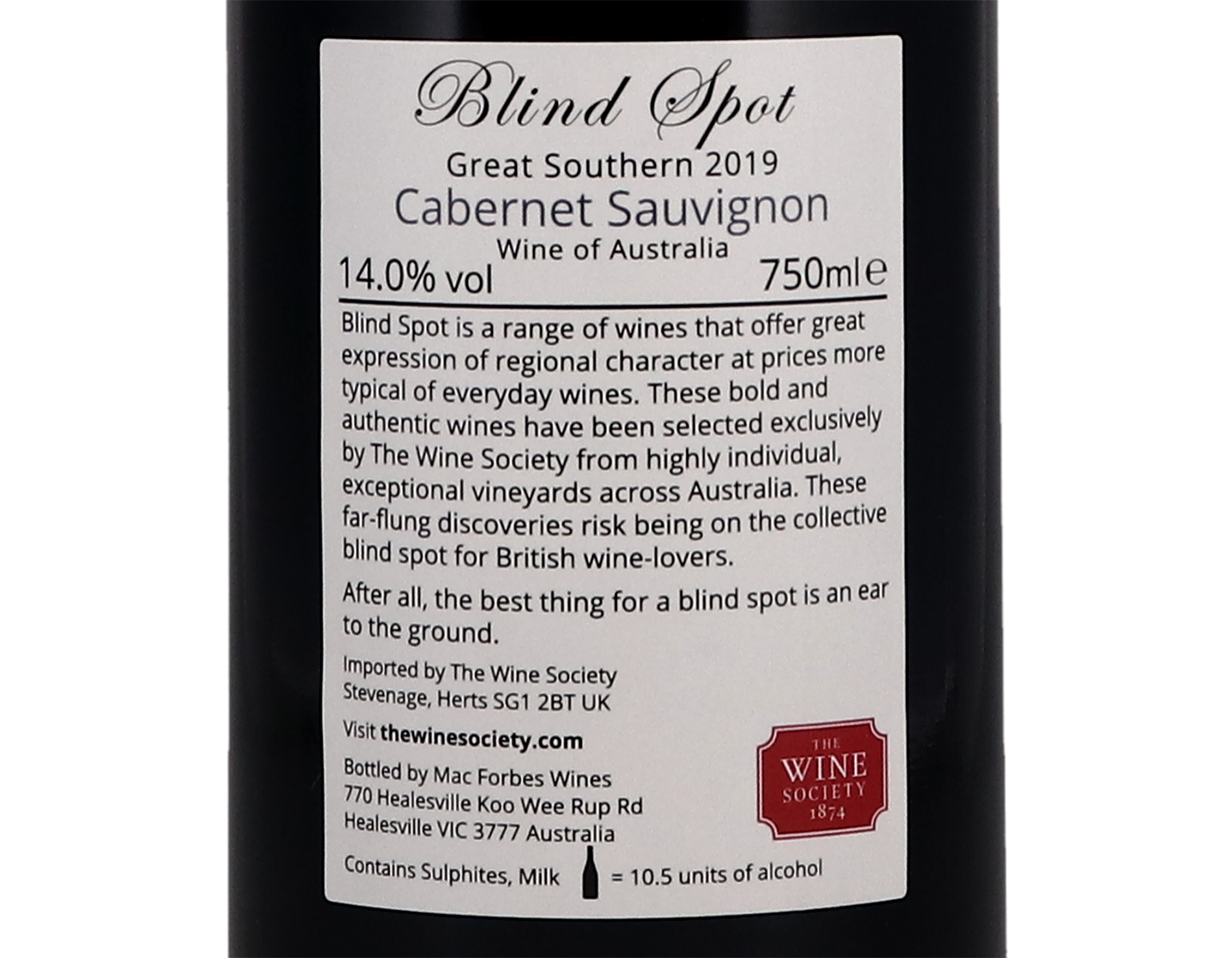 Blind Spot Great Southern Cabernet Sauvignon 2019
