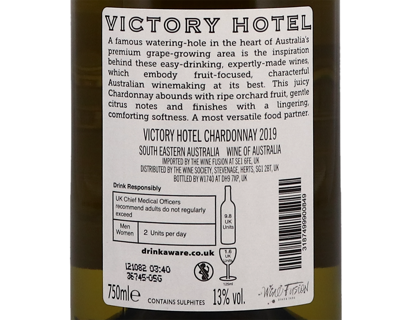 Victory Hotel Australian Chardonnay 2019