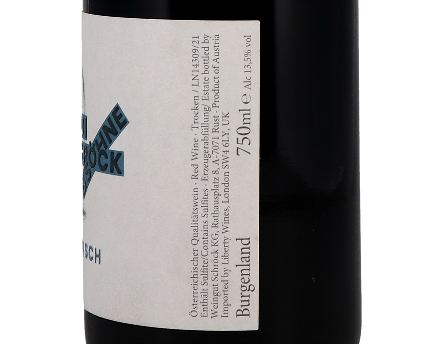 Heidi Schrock and Sohne Wine Champion Blaufrankisch 2020 Burgenland