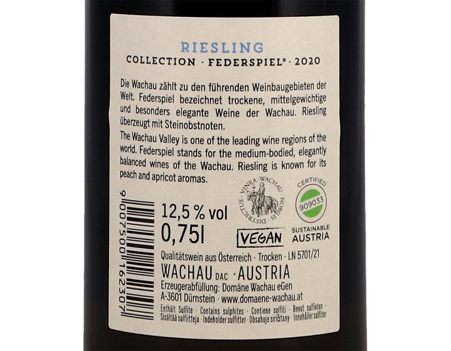 Domane Wachau Collection Federspiel Riesling 2020