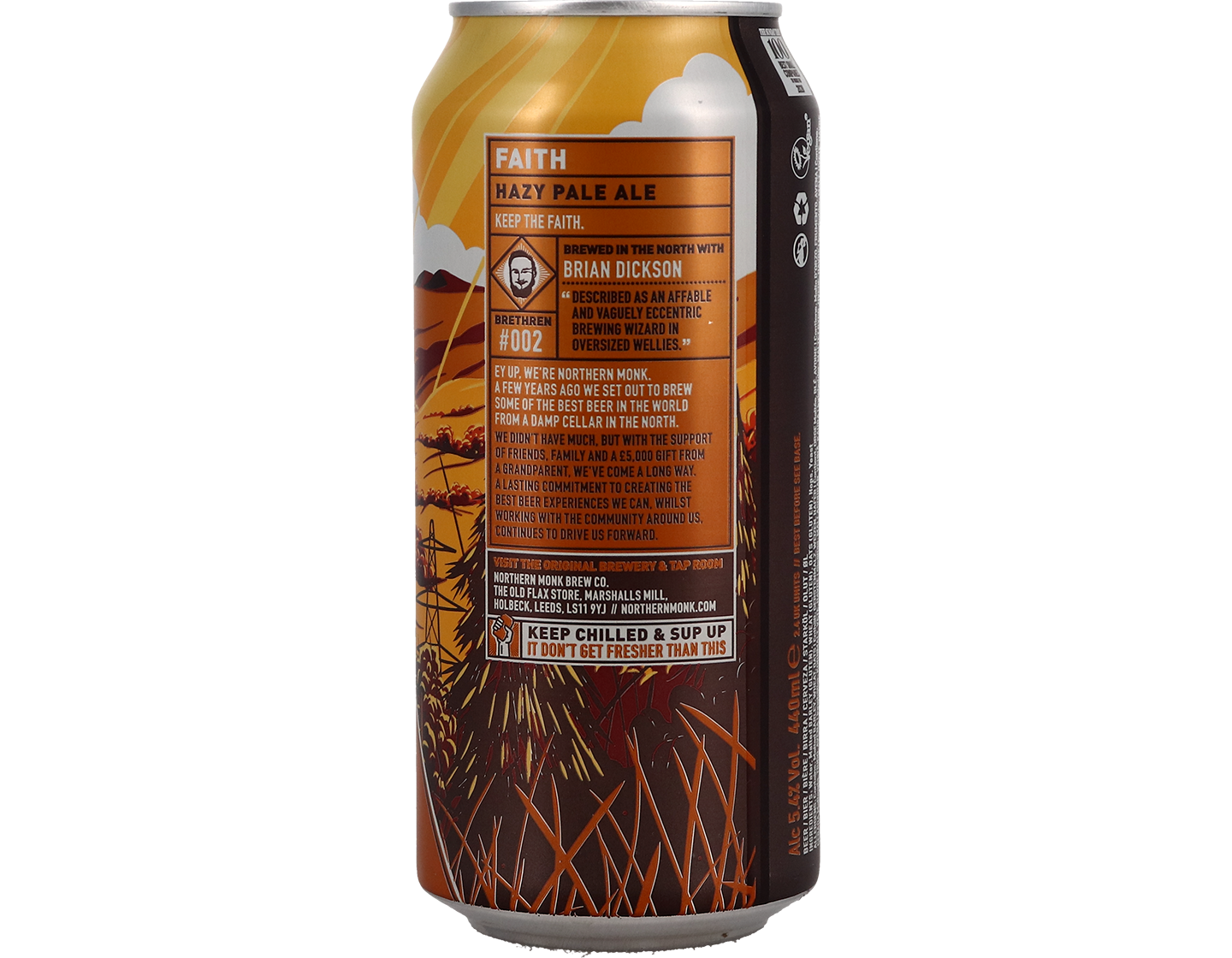 Faith Pale Ale Northern Monk Brew Co Leeds 5.4% 44cl