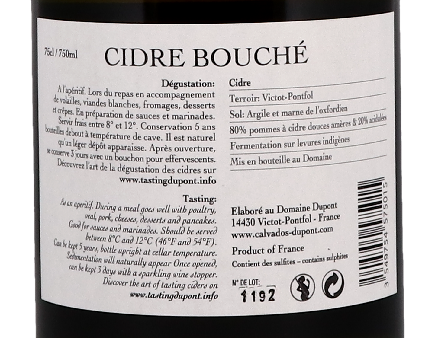 Cidre Bouché de Normandie 2019
