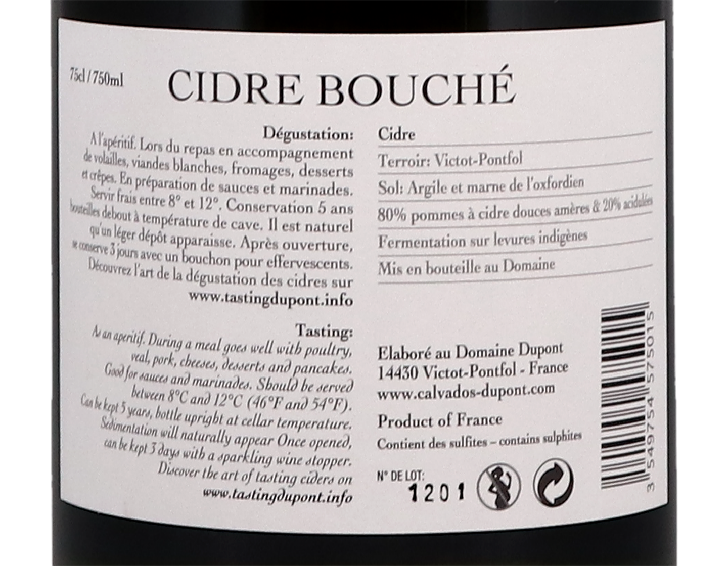 Cidre Bouche de Normandie 2020 5.5%