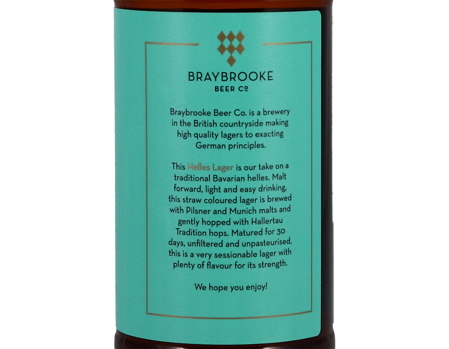 Helles Lager, Braybrooke Brewery, Leicestershire 330ml