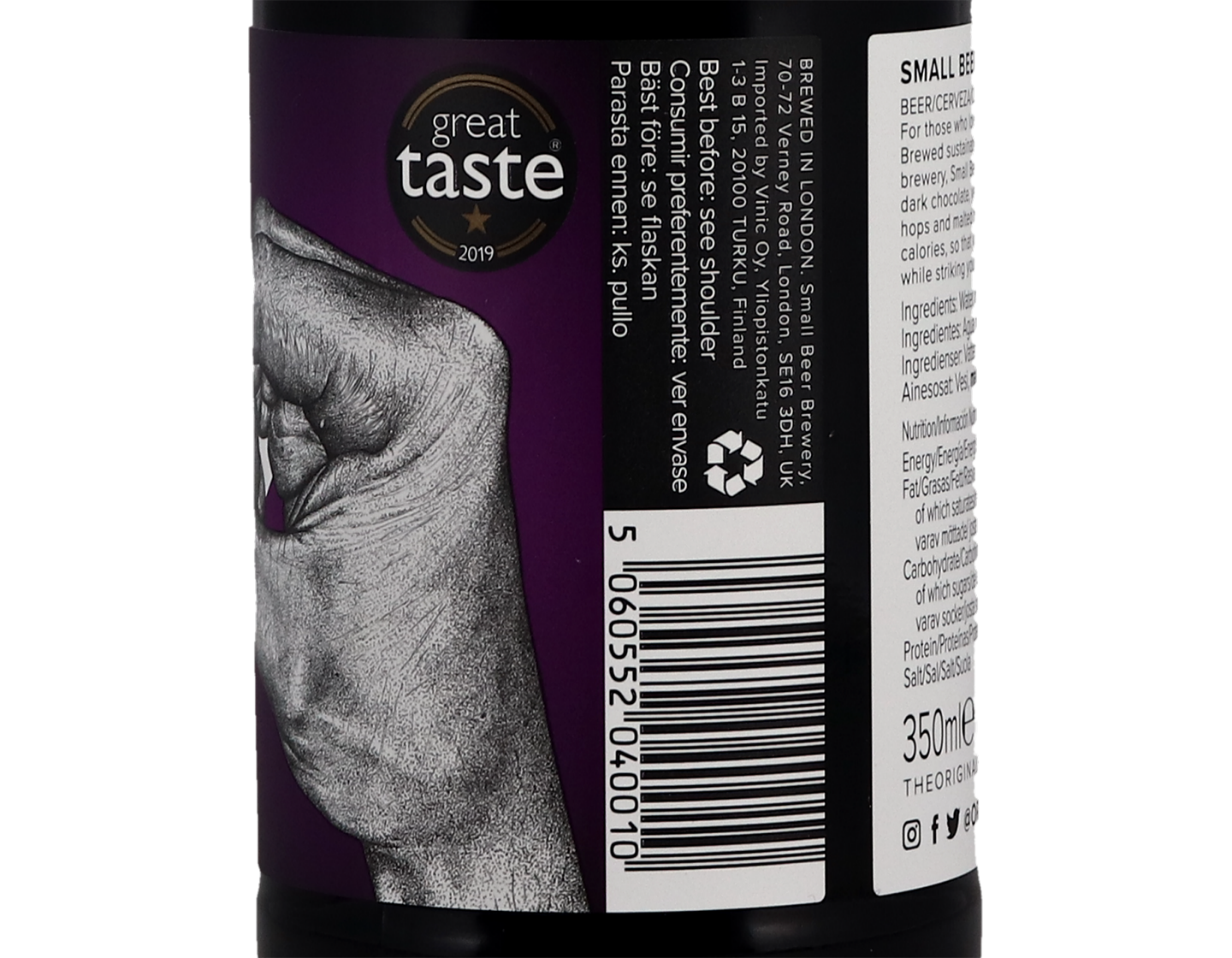 Dark Lager Small Beer Co London 35cl