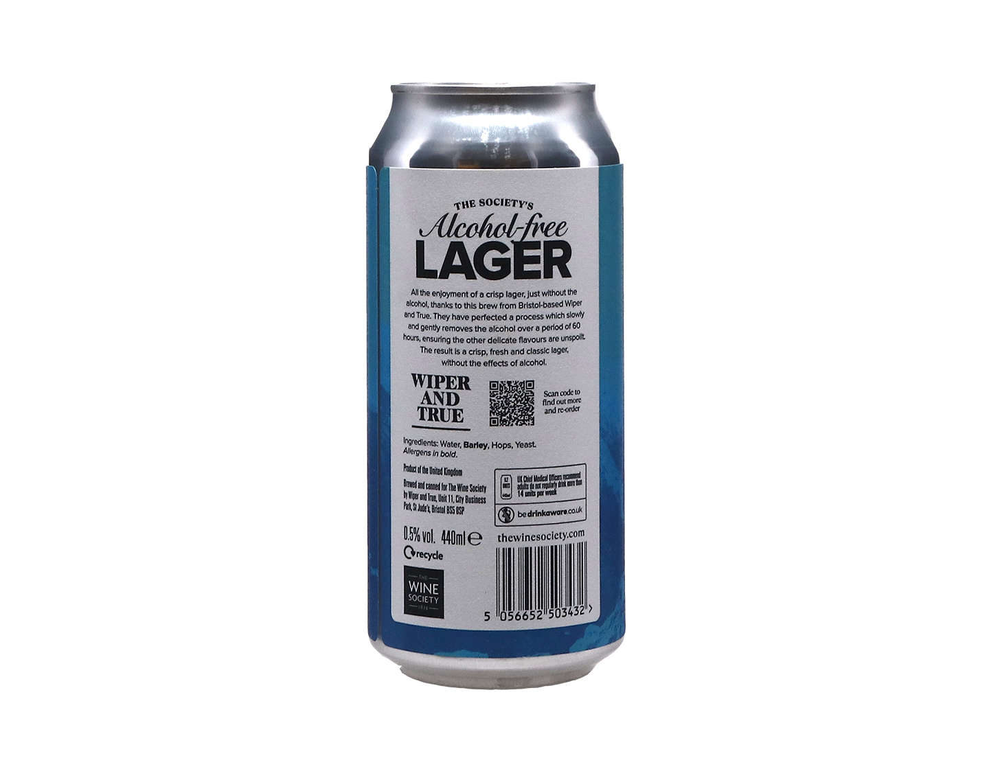 The Societys Alcohol Free Lager 440ml
