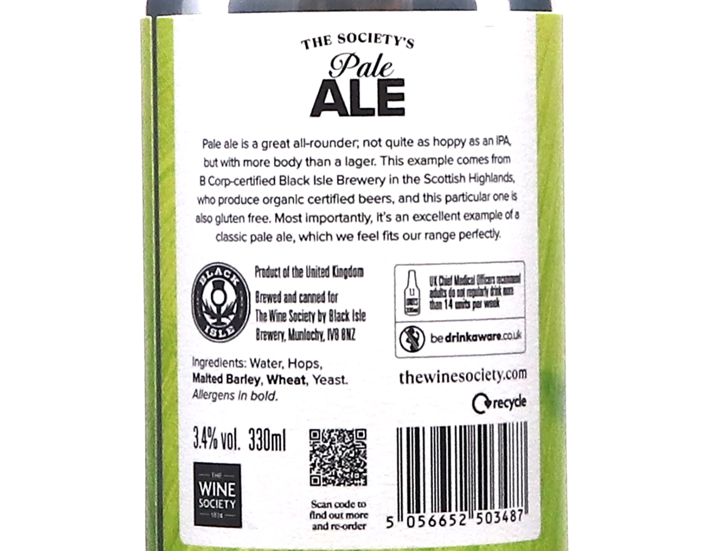 The Societys Pale Ale 33cl ORGANIC