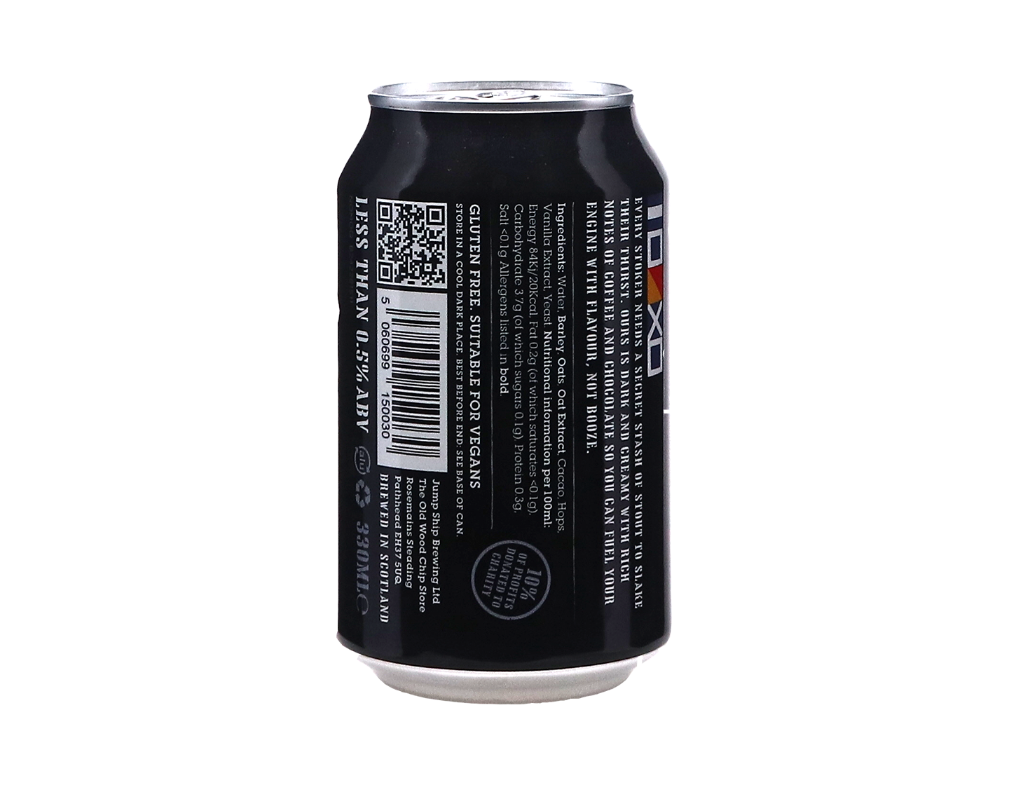 Stoker's Alcohol Free Stout, Jump Ship Brewing, Scotland