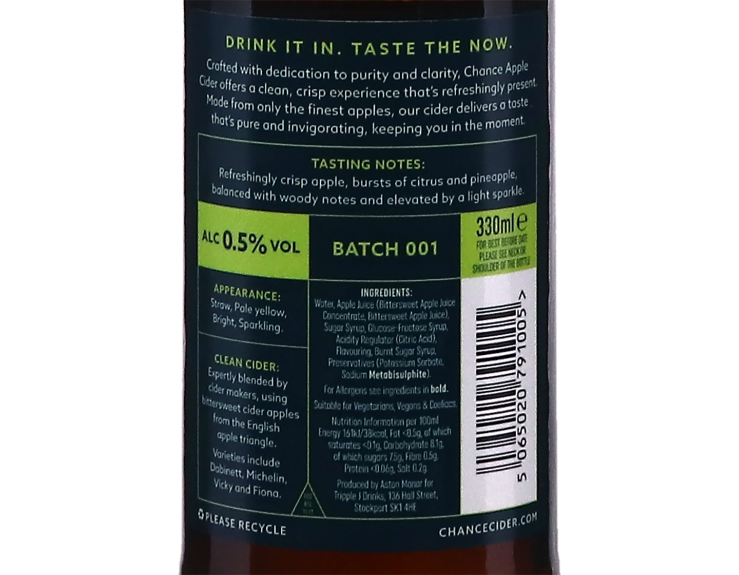 Clean Alcohol Free Cider Chance Worcestershire