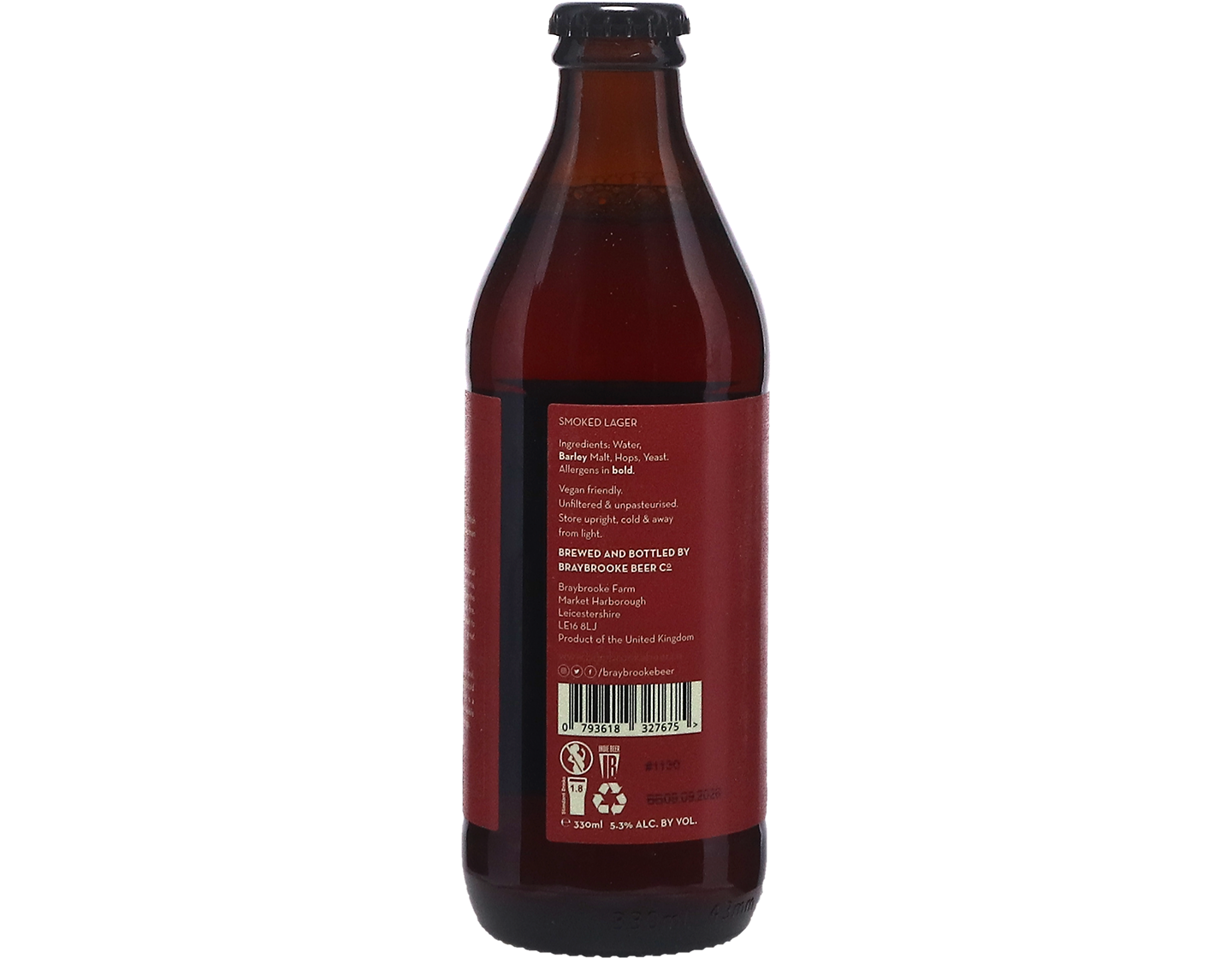 Smoked Lager, Braybrooke Brewery, Northamptonshire 330ml