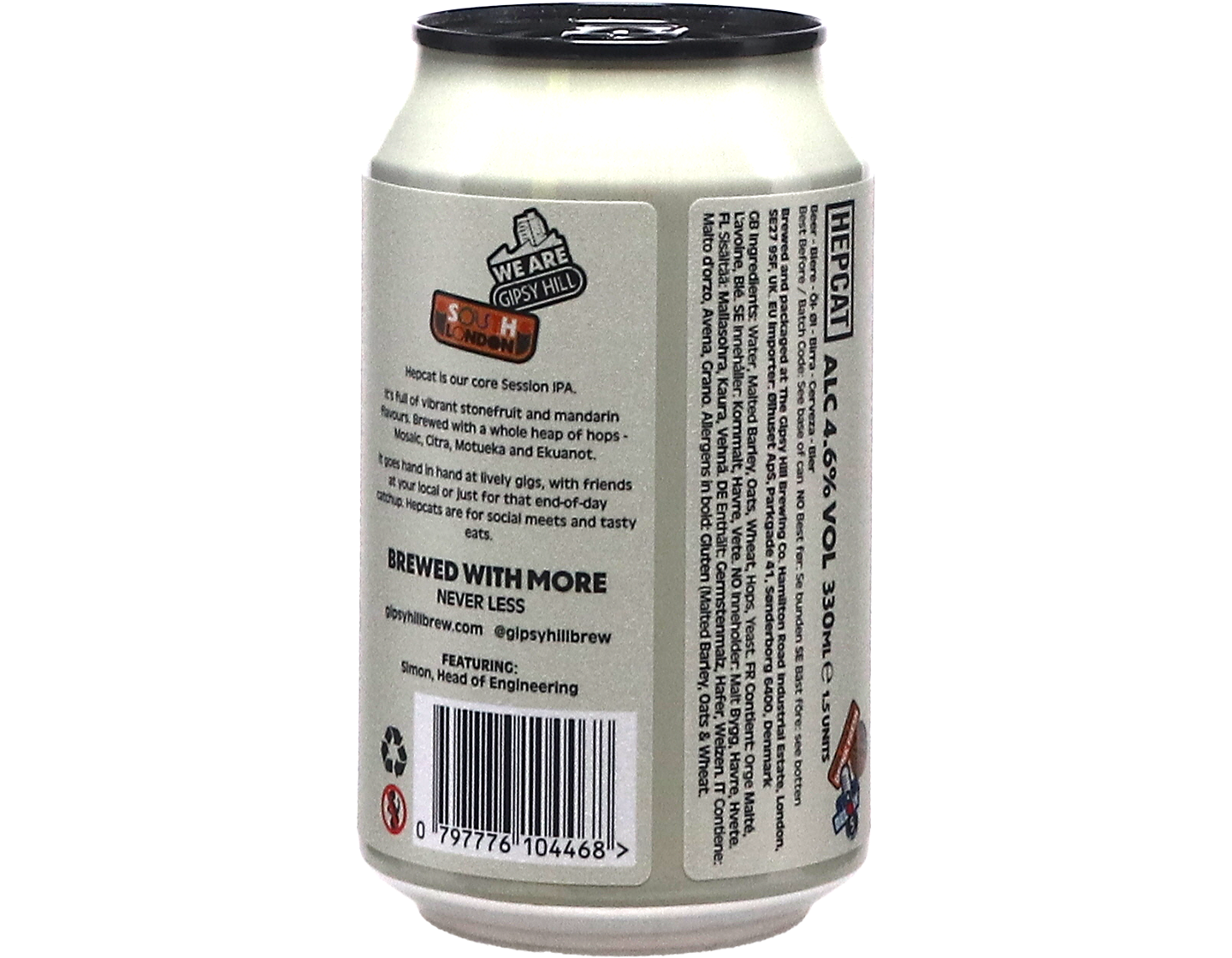 Hepcat Session IPA, Gipsy Hill Brewing Co, London 330ml