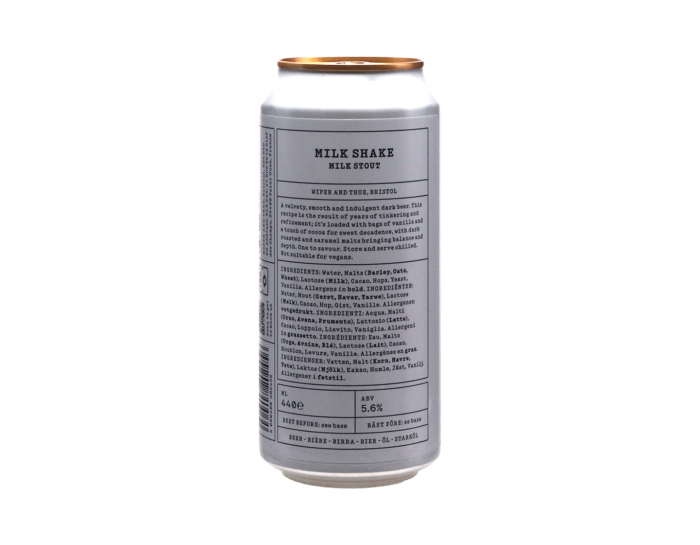 Milk Stout Wiper and True Brewery Bristol 440ml