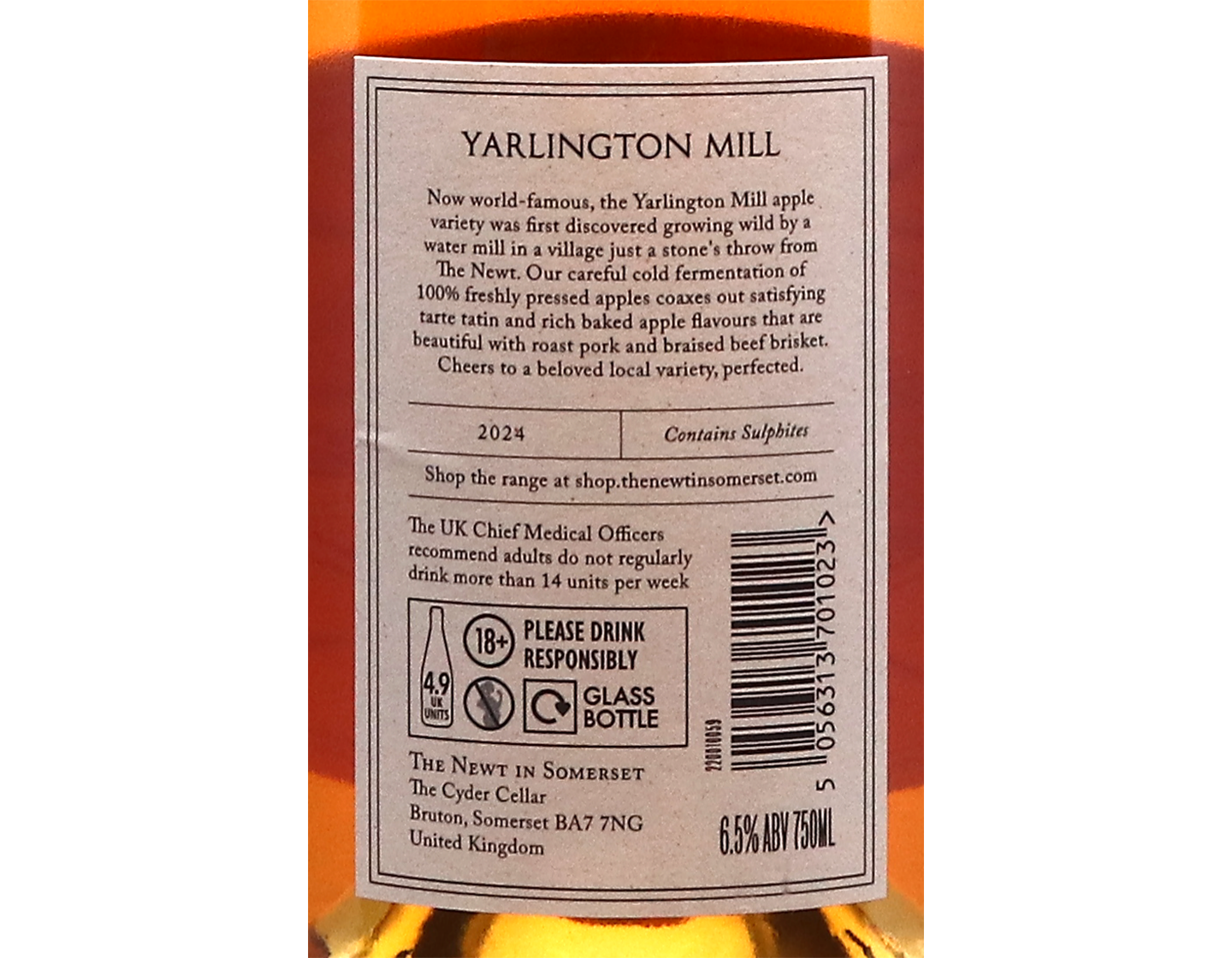 The Newt No3 Yarlington Mill Cyder, Somerset 2025