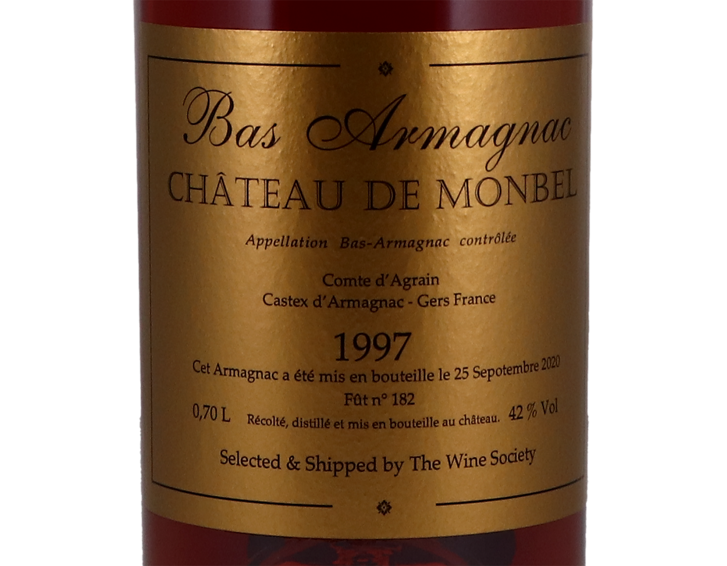 Bas Armagnac Chateau de Monbel 1997 42%