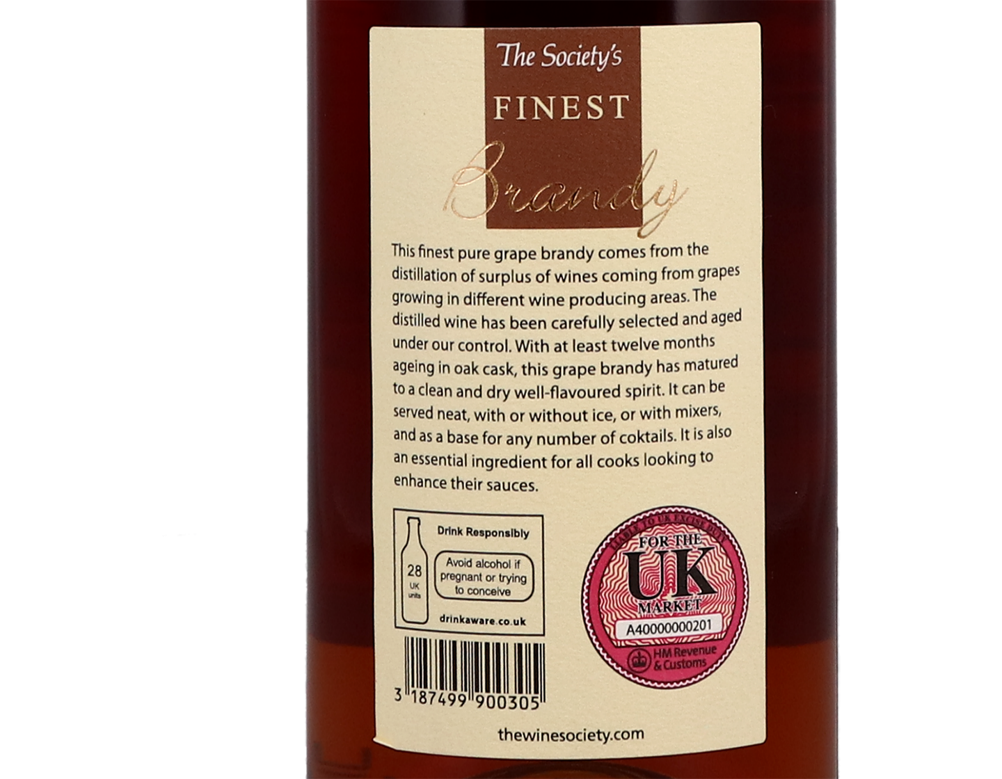 The Society's Brandy 40%