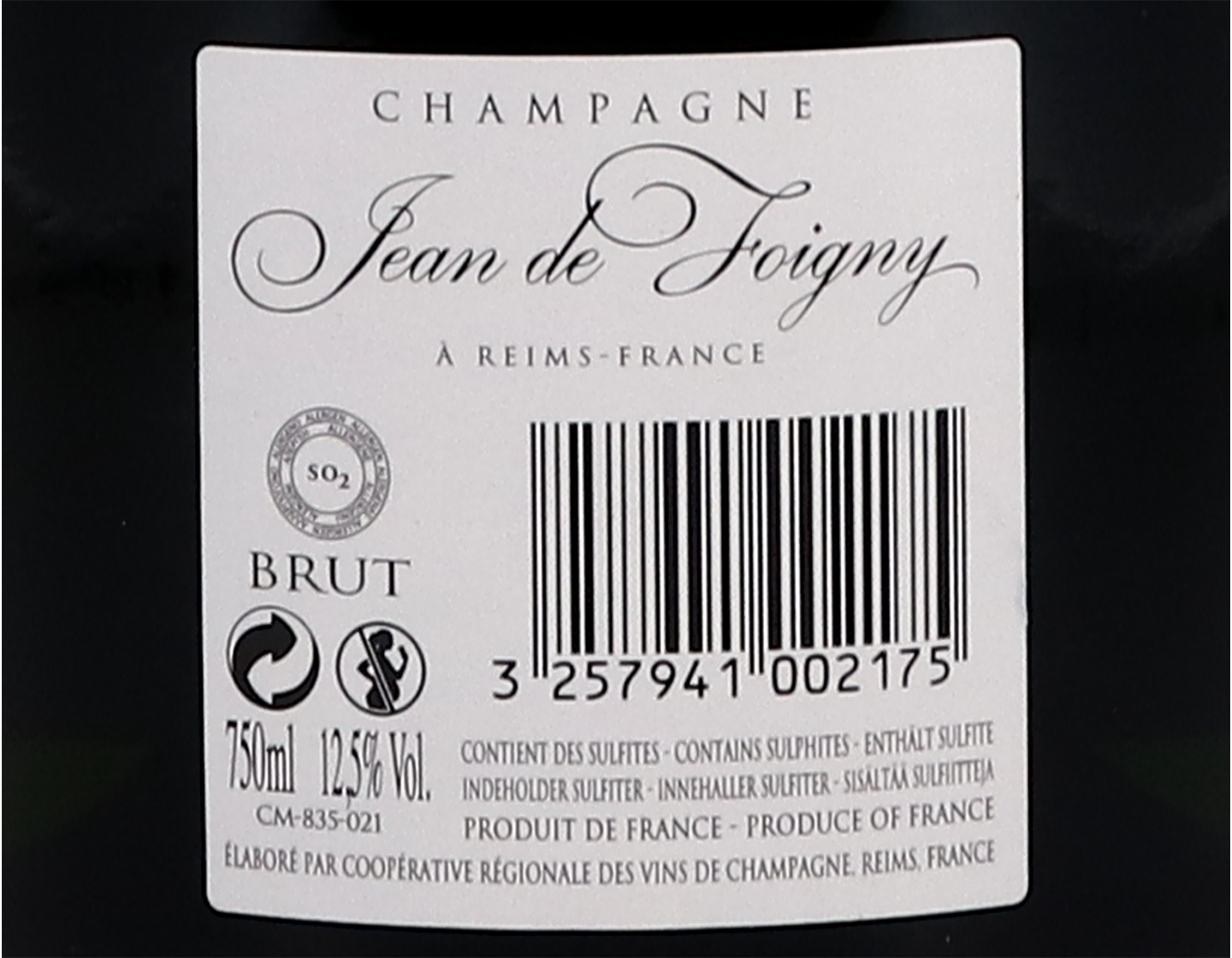 Jean de Foigny Brut Premier Cru NV