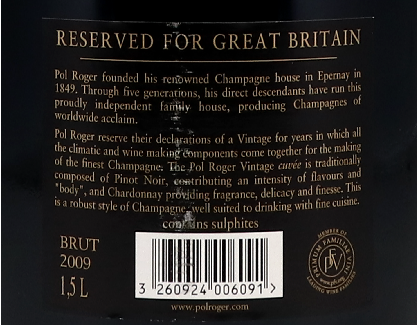 Pol Roger Vintage Brut 2009 Magnum
