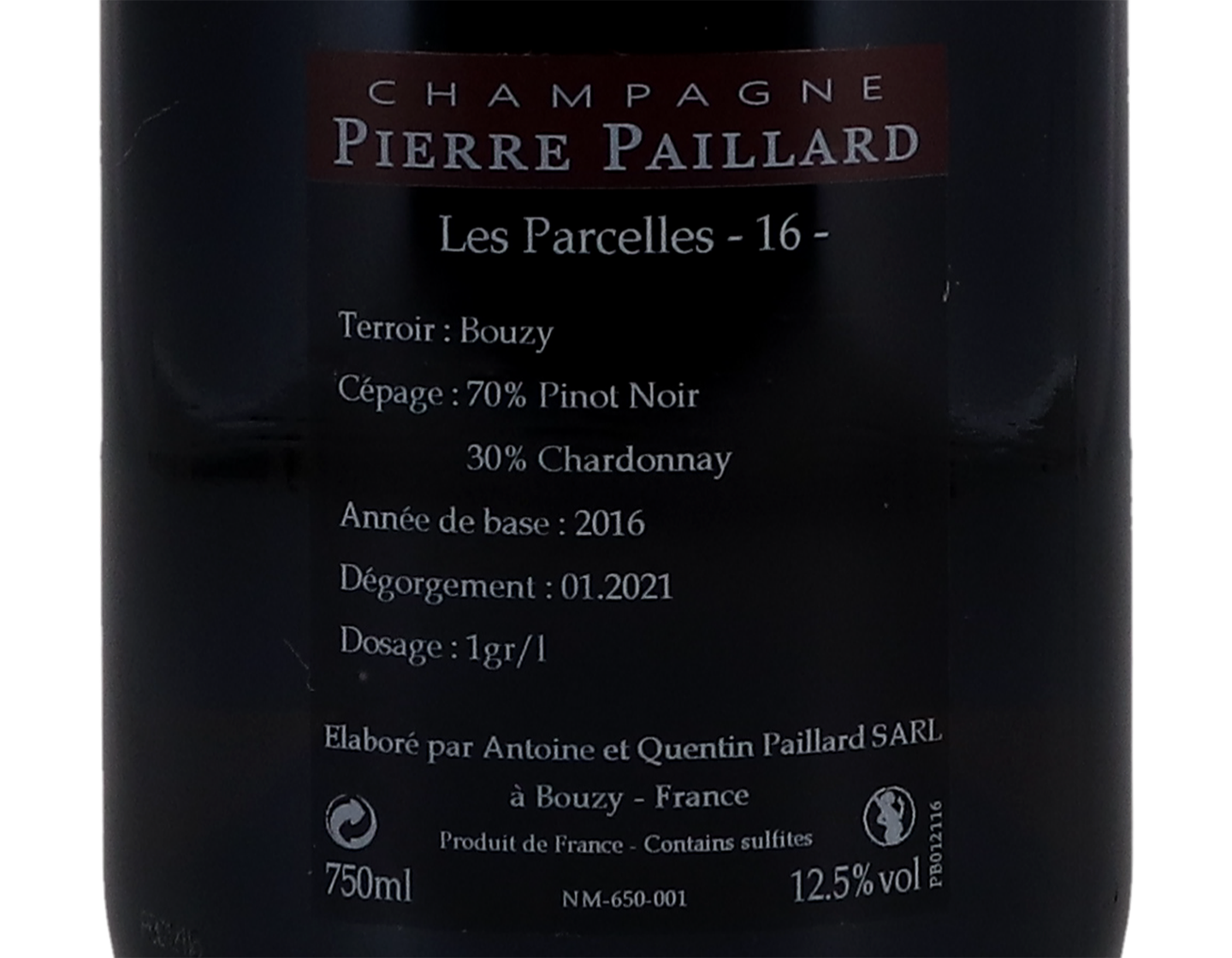 Pierre Paillard Les Parcelles 16 Grand Cru Extra Brut NV