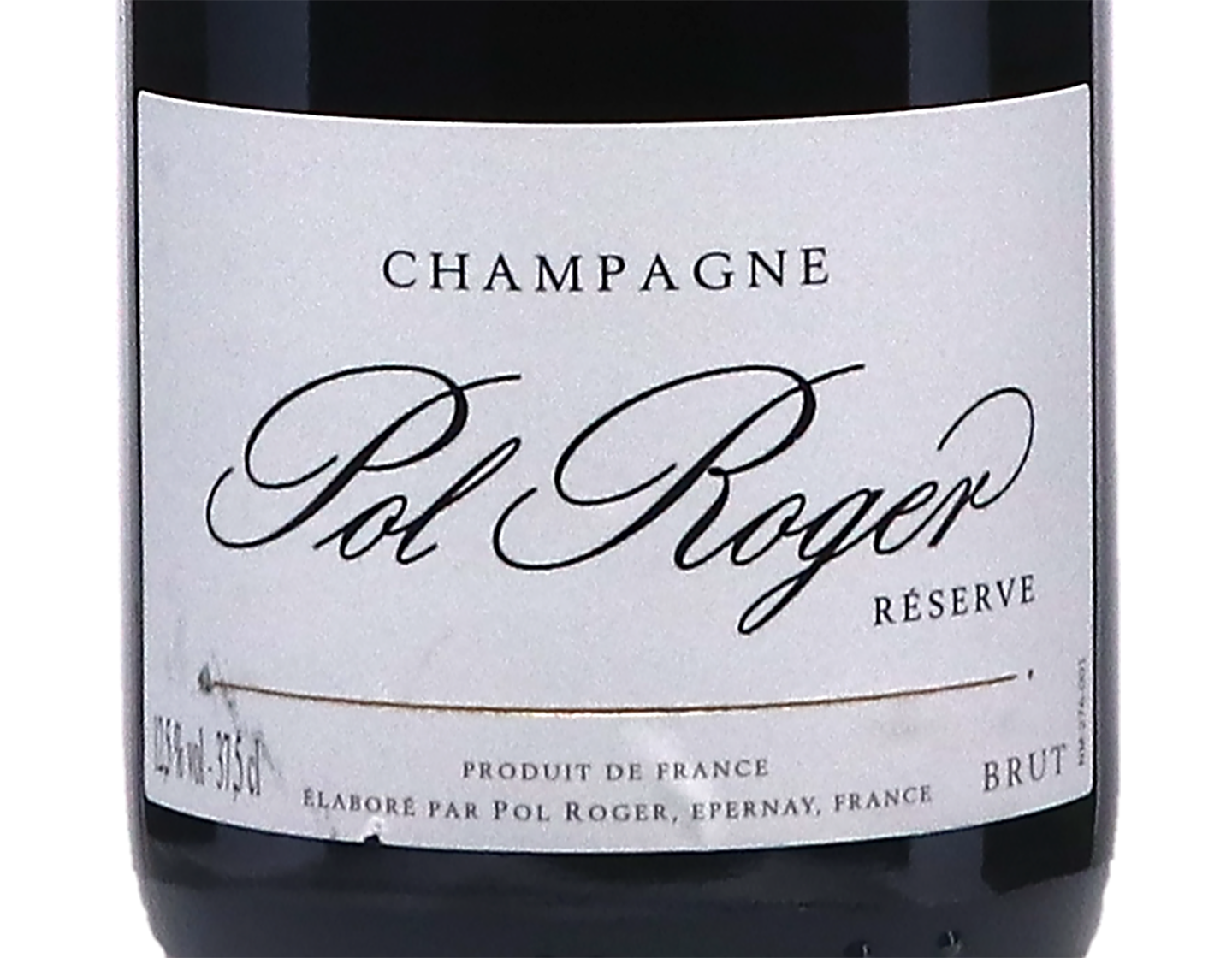 Half bottle of Pol Roger Brut Reserve NV