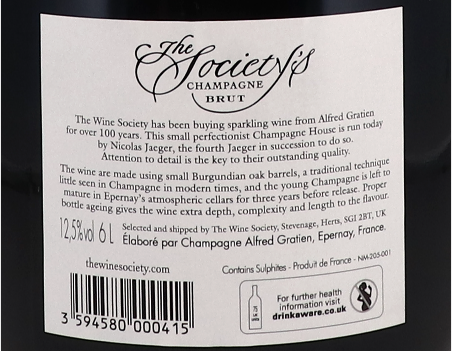 Methuselah of The Society's Champagne Brut NV