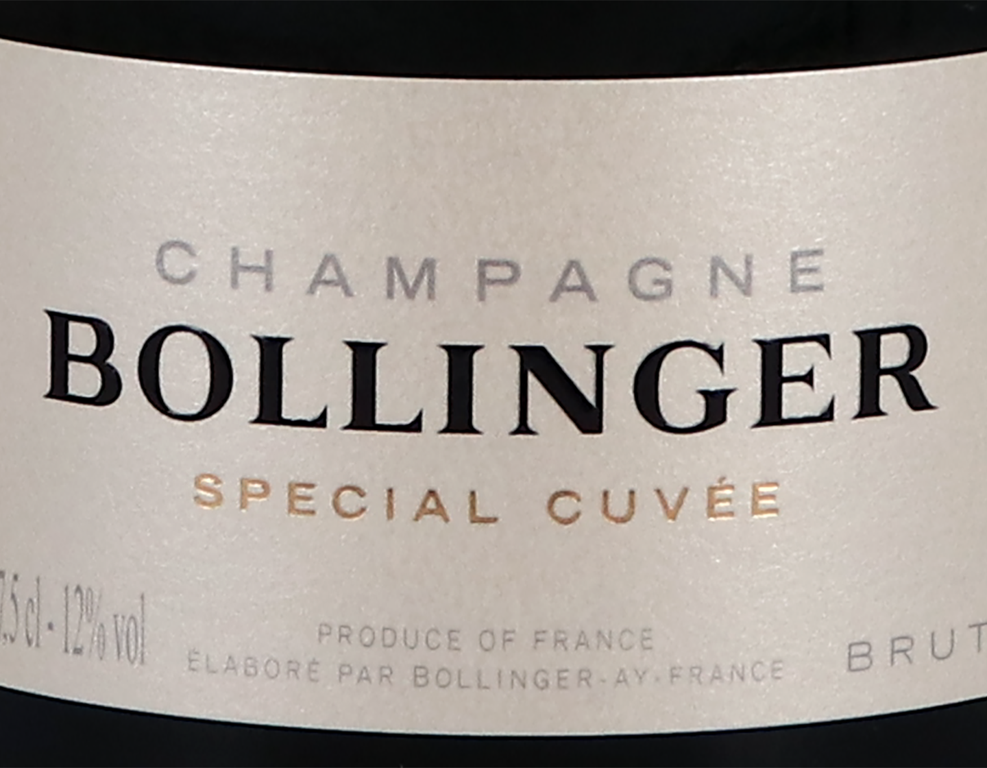 Half bottle of Bollinger Special Cuvee Brut NV