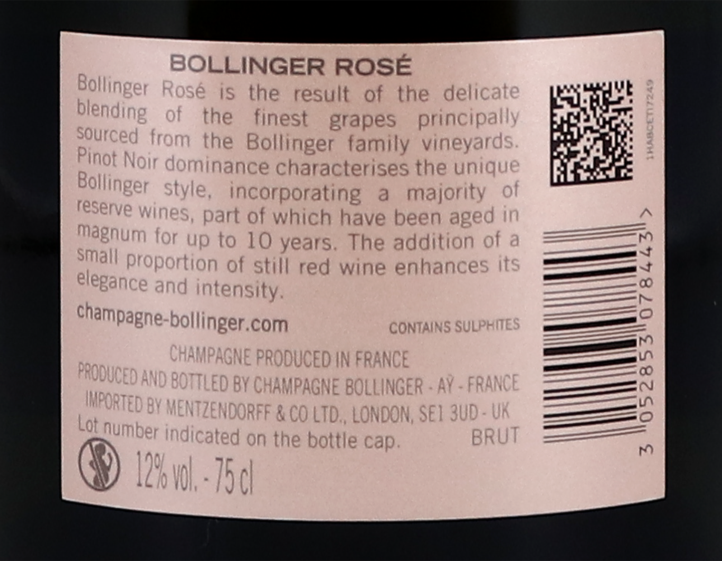 Bollinger Rosé Brut NV