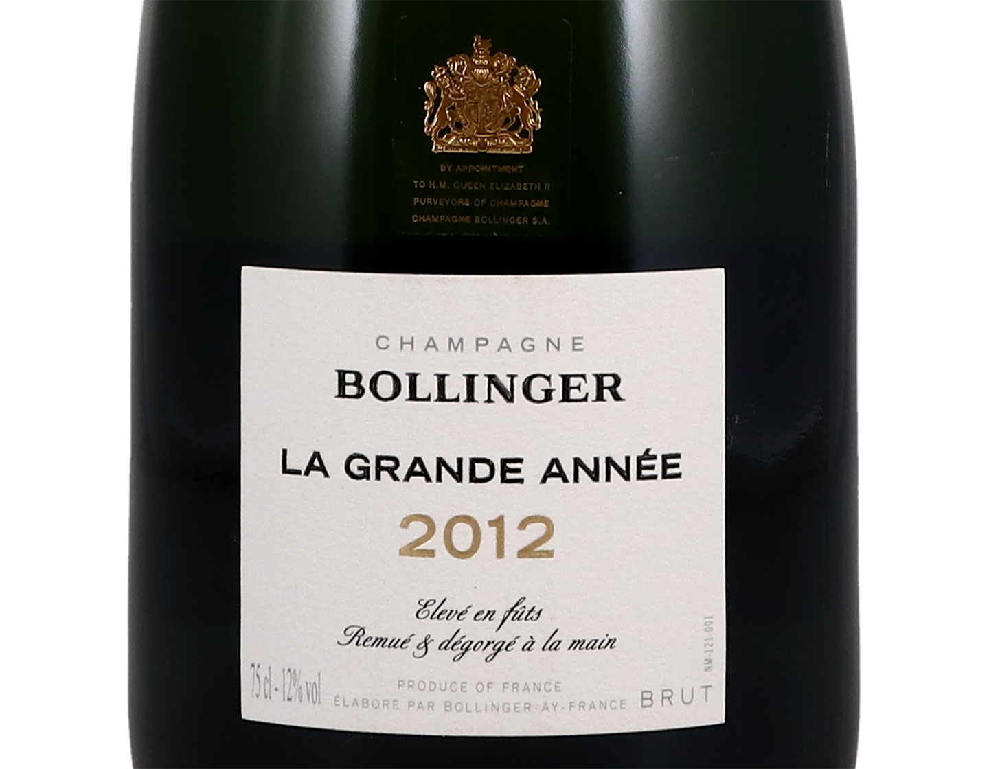 Champagne Bollinger La Grande Année 2012