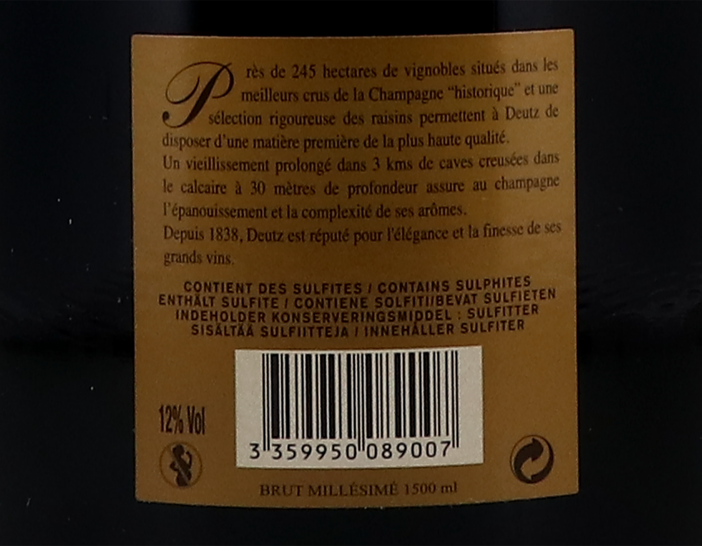 Magnum of Deutz Brut Vintage 2012