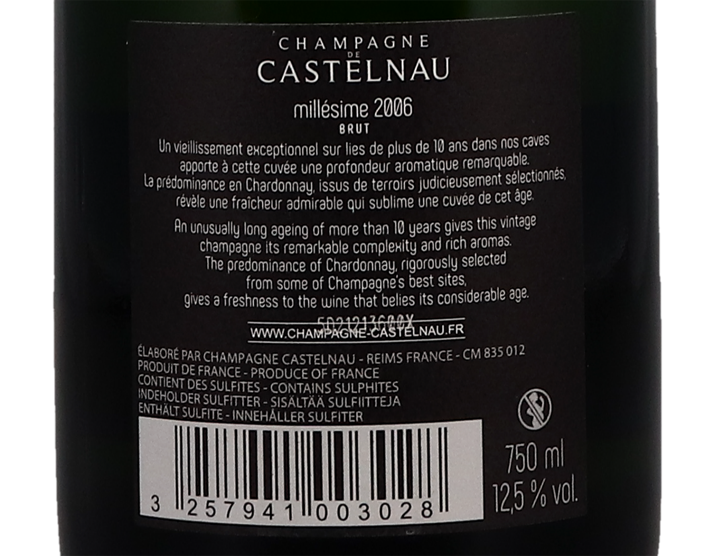 Champagne Castelnau Brut Millésime 2006