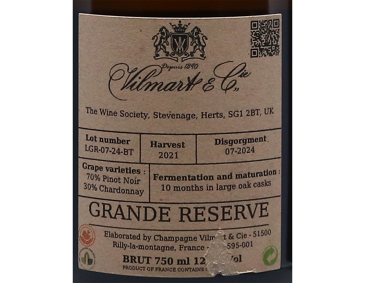 Vilmart Grande Reserve Premier Cru Brut NV
