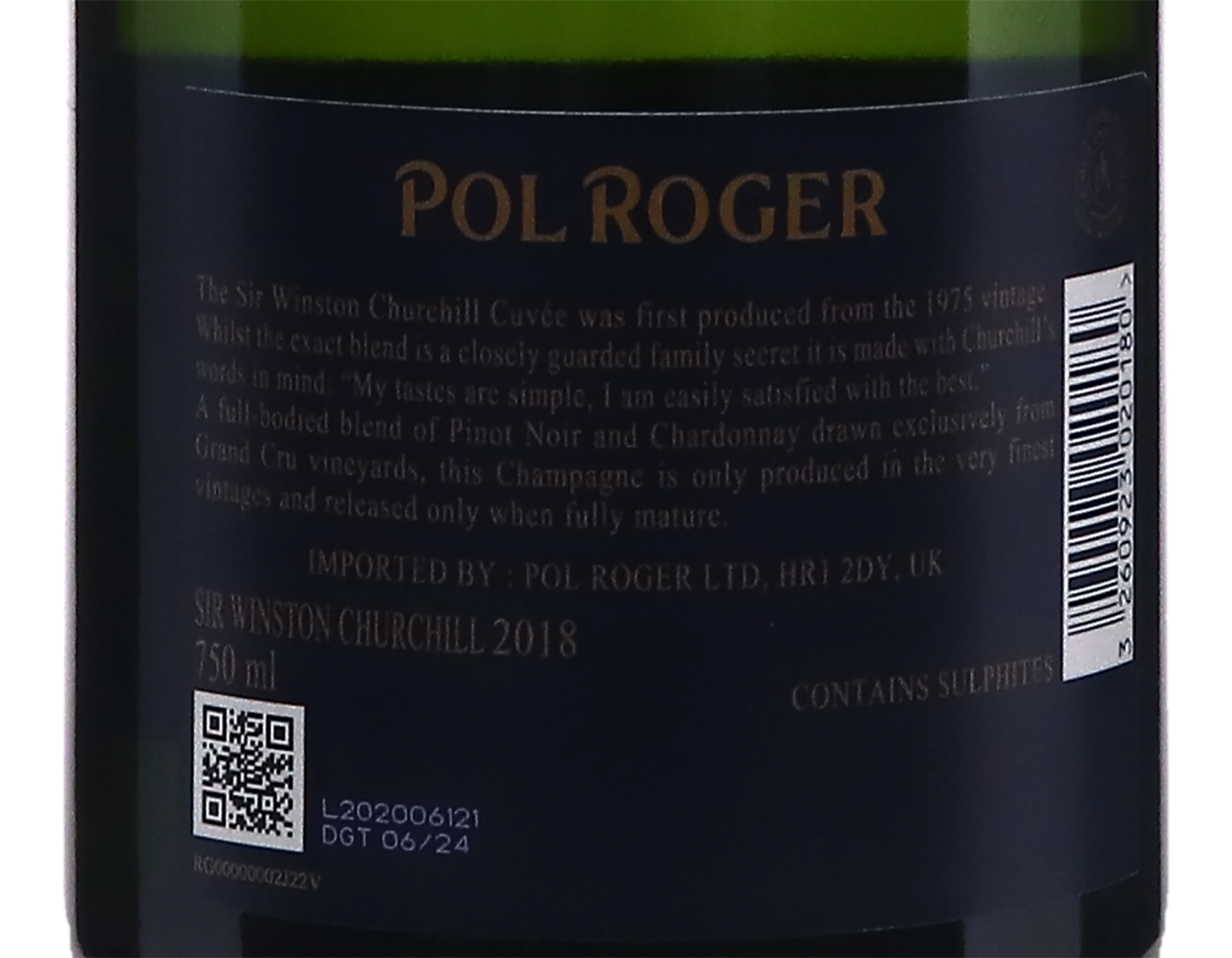 Pol Roger Cuvée Sir Winston Churchill 2018
