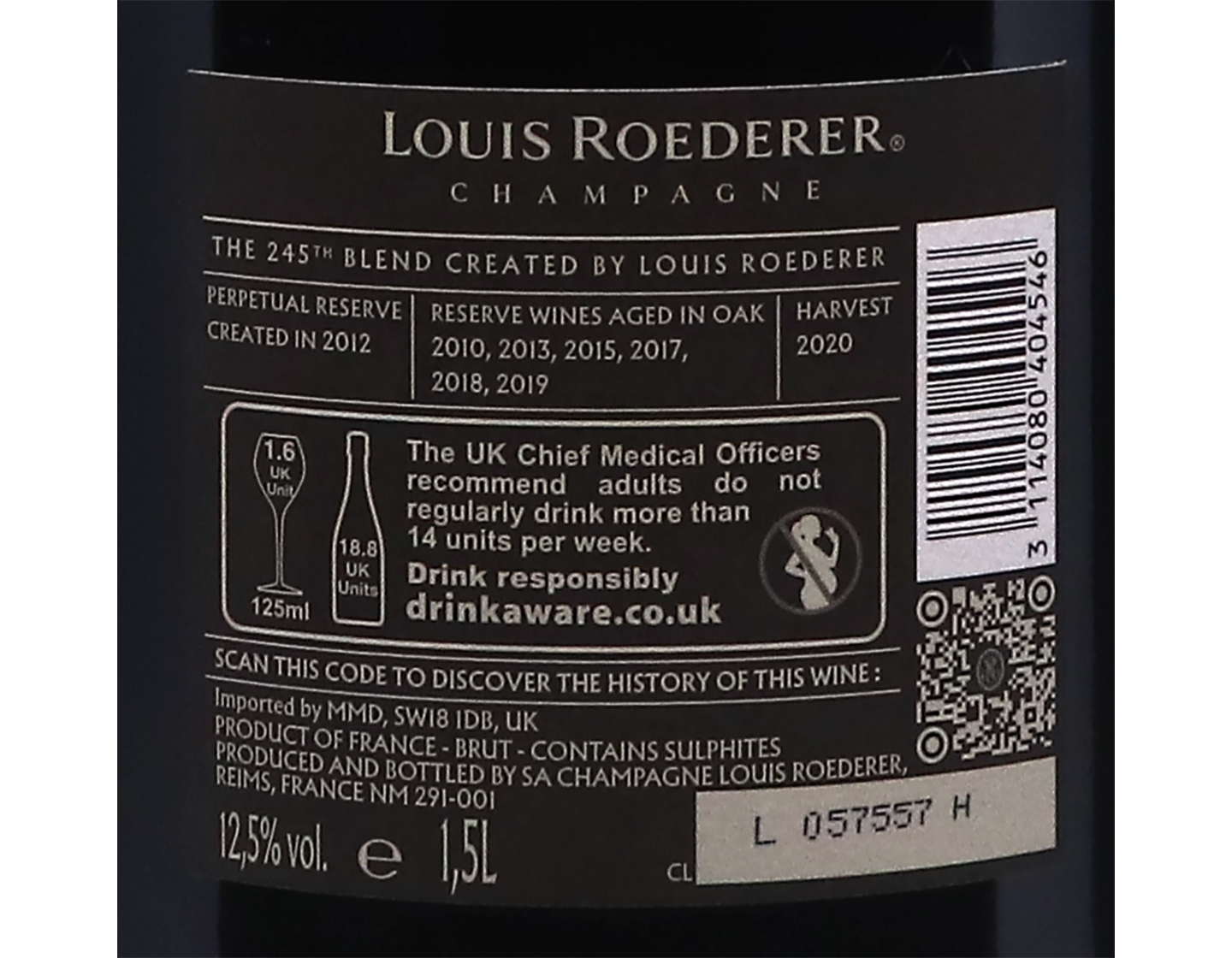 Magnum of Louis Roederer Collection Cuvee 245 Brut MV