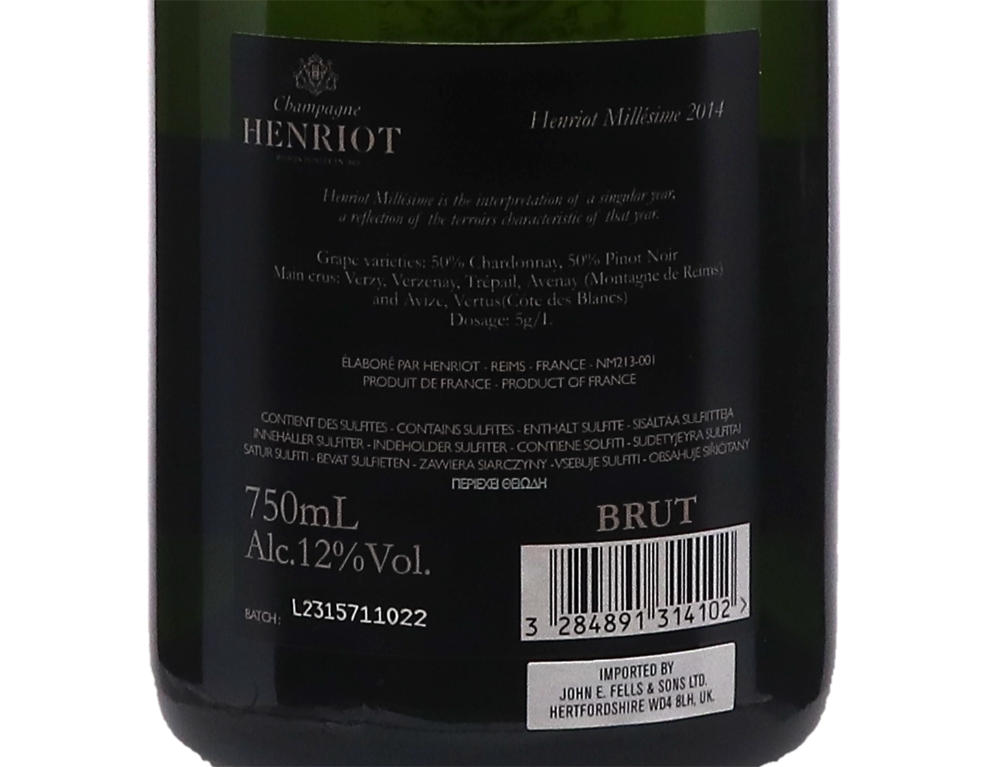 Henriot Millesime 2014