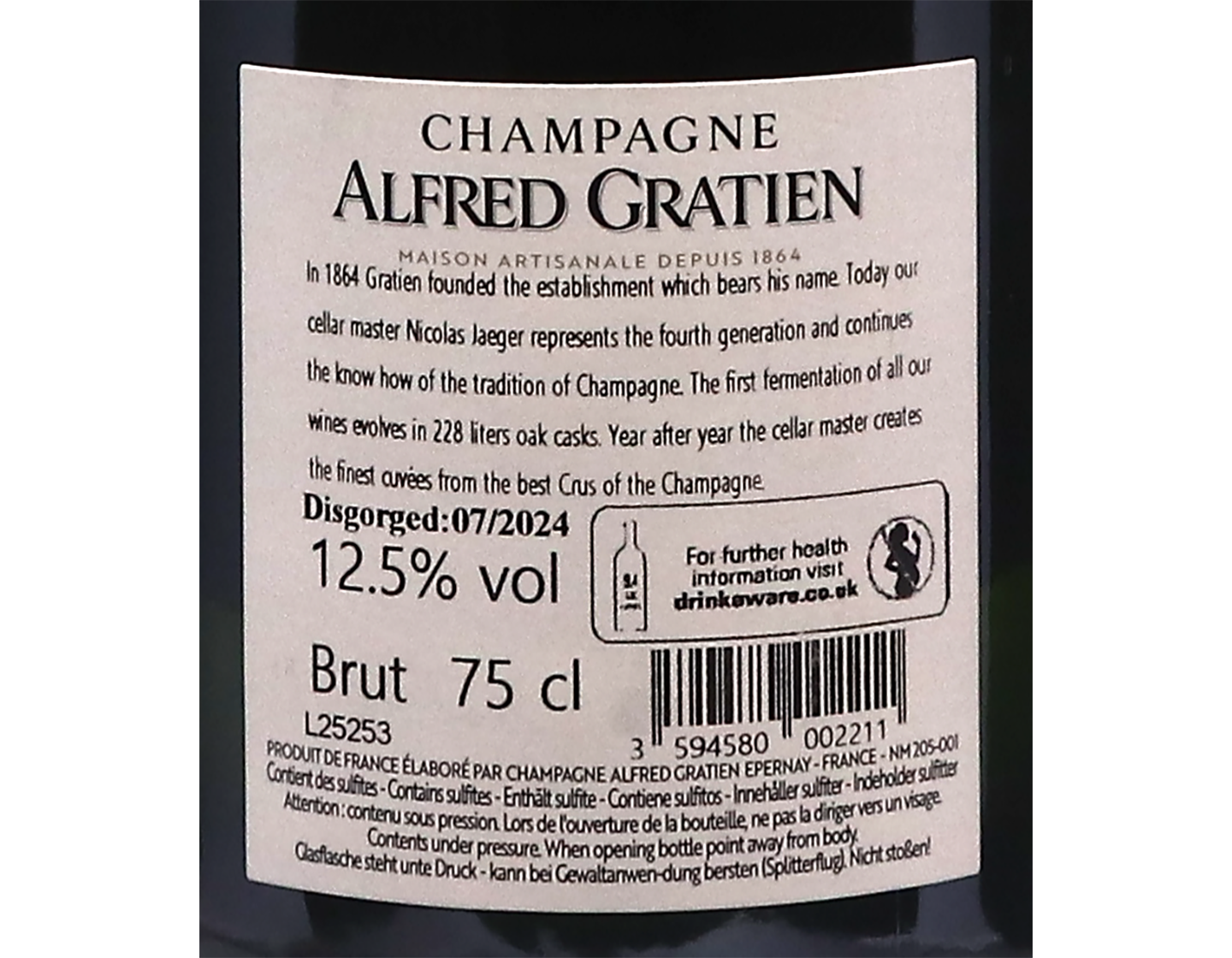Alfred Gratien Brut 2016
