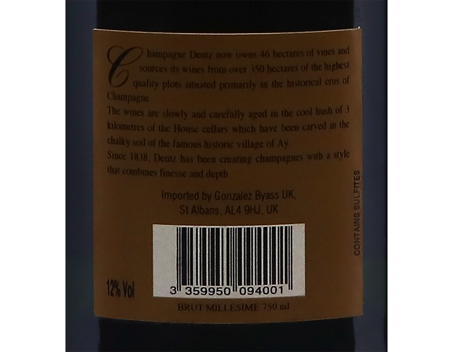 Deutz Brut Vintage 2018
