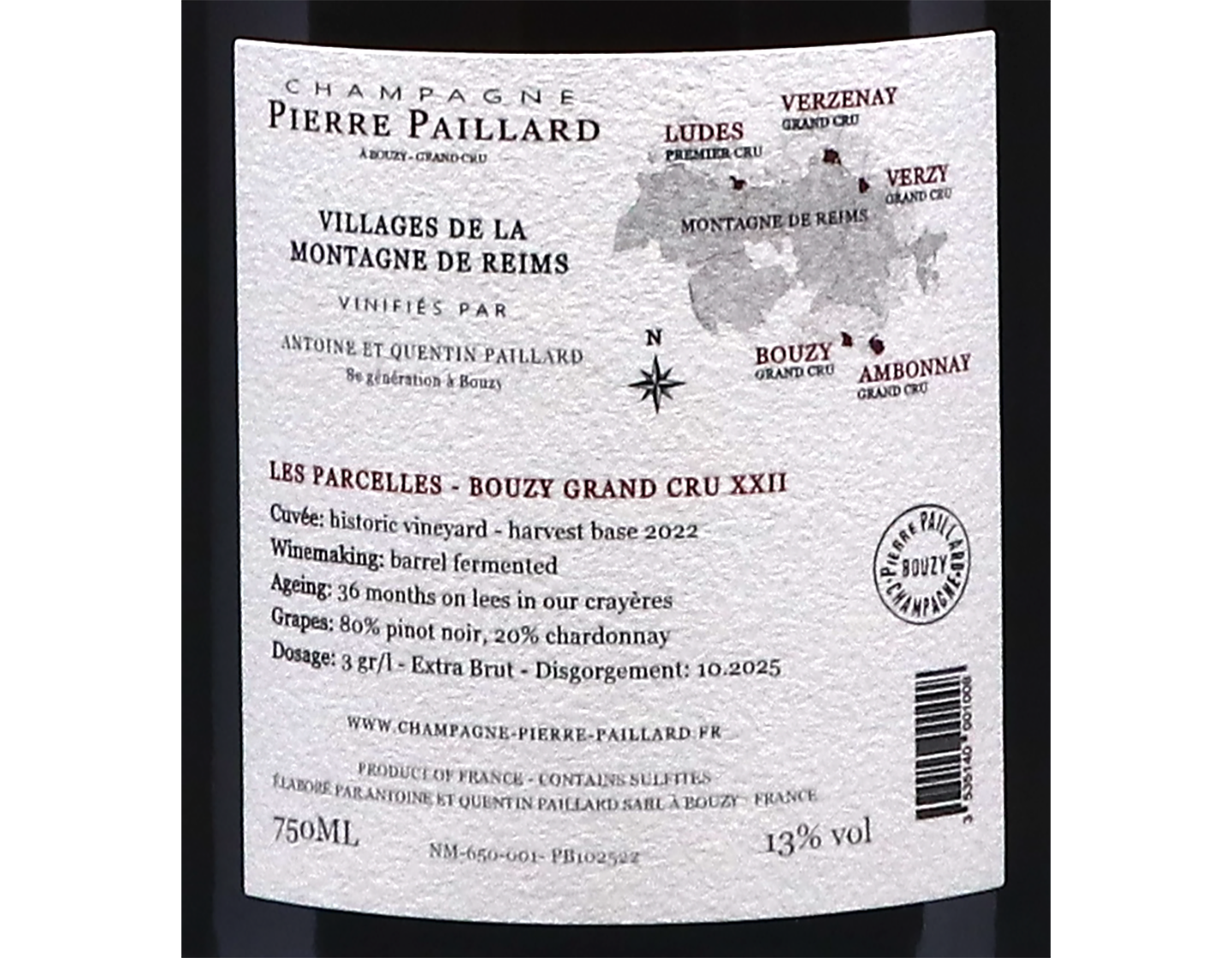 Champagne Pierre Paillard Les Parcelles XIV Grand Cru Extra Brut NV